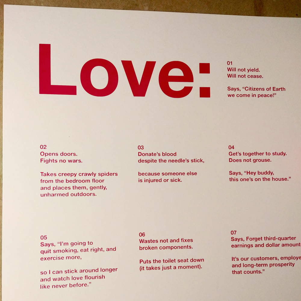 Love Poem Print (Red)