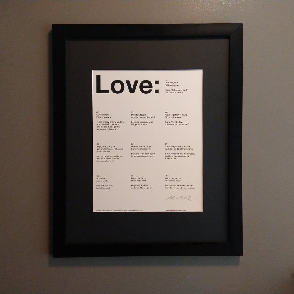 Love Poem (Black)