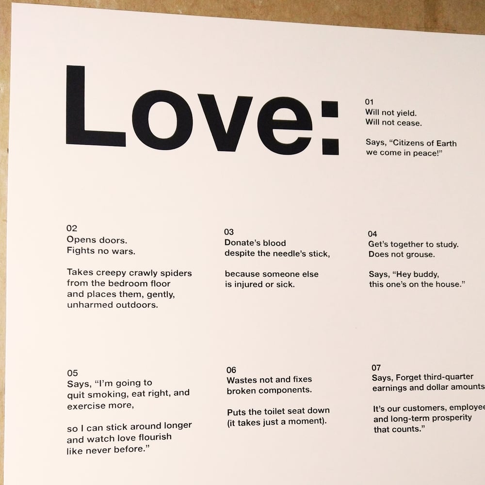 Love Poem (Black)