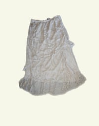 Image 1 of drift asymmetrical lace skirt-cream