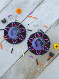 Image 1 of Moon Kitty Pourfection earrings