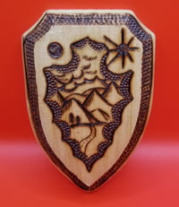 Image of Wood Burning Arrowhead Plaque