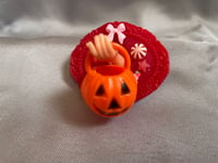 Image 1 of Treat Bucket Brooch - Red