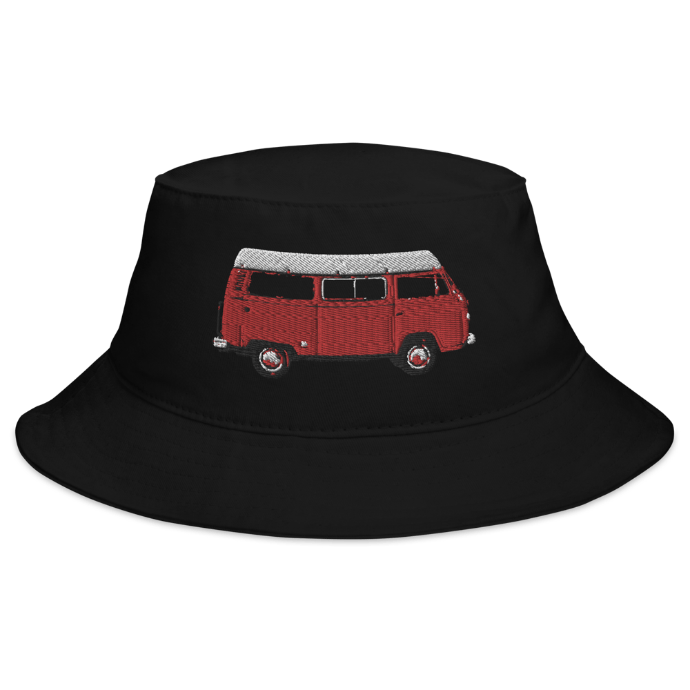 LTC TWILL BUCKET HAT - YELLOW/RED/ GREEN BUS LOGO