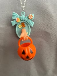 Image 1 of Treat Bucket Necklace - Aqua