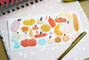 Fairytale Pumpkin Sticker Sheet