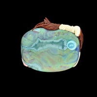 Image 2 of XL. Monty - Pinto Mustang - Lampwork Glass Sculpture Pendant Bead