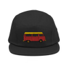 LTC 5 PANEL CAP - RED-YELLOW BUS LOGO