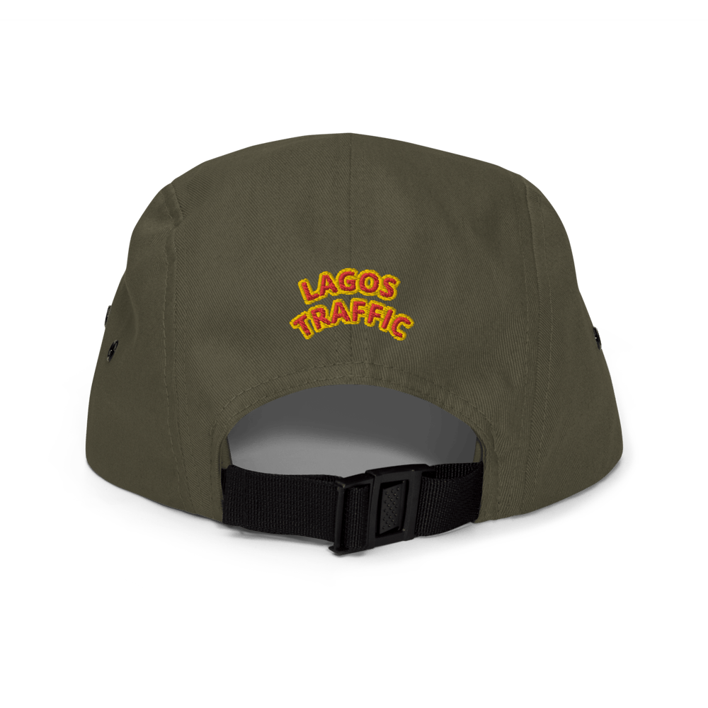 LTC 5 PANEL CAP - RED-YELLOW BUS LOGO