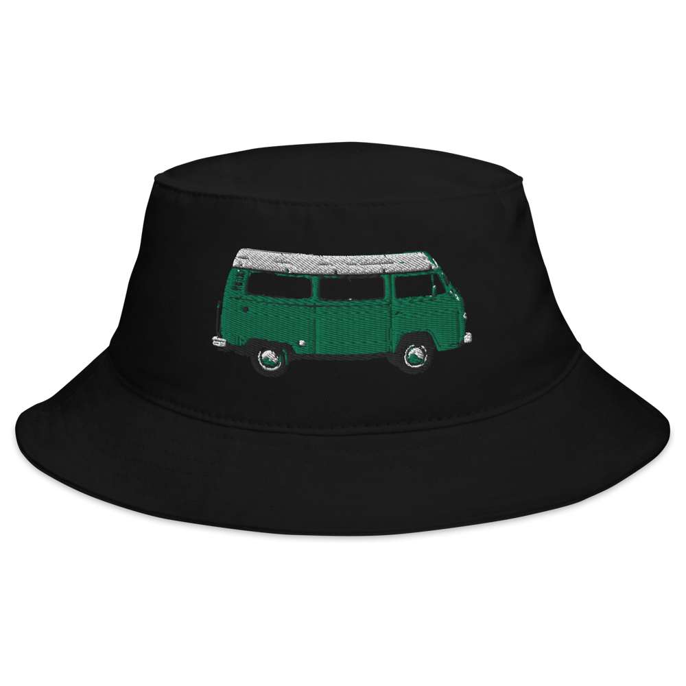 LTC TWILL BUCKET HAT - YELLOW/RED/ GREEN BUS LOGO