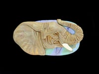 Image 1 of XXXL. African Elelphant Female - Flamework Glass Sculpture Bead 