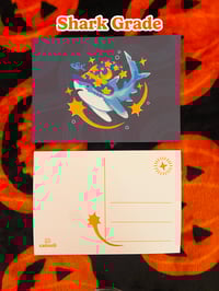 Image 3 of Blue Shark Wizard 5"x7" Postcard