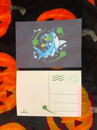 Image 2 of Mako Shark Necromancer 5"x7" Postcard