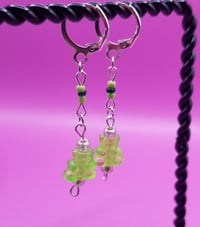 Image of Green Gummy Bear Earrings 