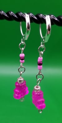 Image of Pink Gummy Bear Earrings 
