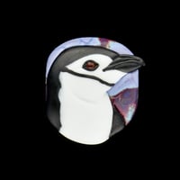 Image 1 of XL. Twilight Chinstrap Penguin - Flamework Glass Sculpture Bead