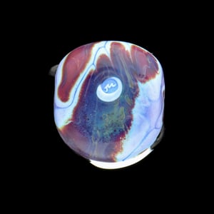 Image of XL. Twilight Chinstrap Penguin - Flamework Glass Sculpture Bead