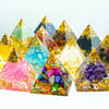 Zodiac Magic Natural Crystal Energy Orgonite Pyramid 