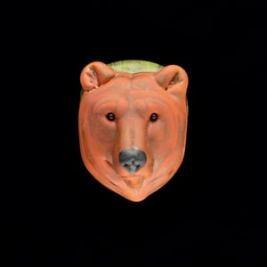 Image of XL. Yearling Brown Bear - Flamework Glass Sculpture Bead