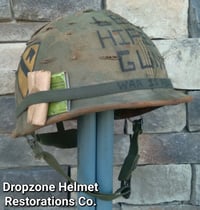 Image 5 of Vietnam M-1 Helmet 1966 liner Mitchell Cover sweatband. LBJ'S HIRED GUN's