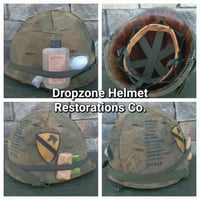 Image 4 of Vietnam M-1 Helmet 1966 liner Mitchell Cover sweatband. LBJ'S HIRED GUN's