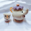 One Set Lovely Beauty And The Beast Mrs Potts Chip Coffee Tea Set