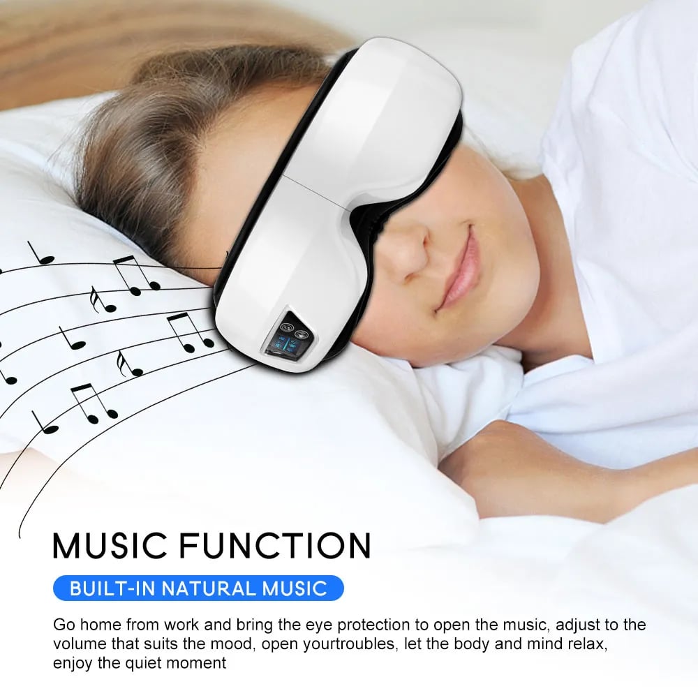 Eye Massager 6D Smart Airbag Vibration Eye Care Instrument Hot Compress Bluetooth