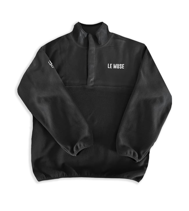 CLASSIC PHANTOM BLACK FLEECE PULLOVER