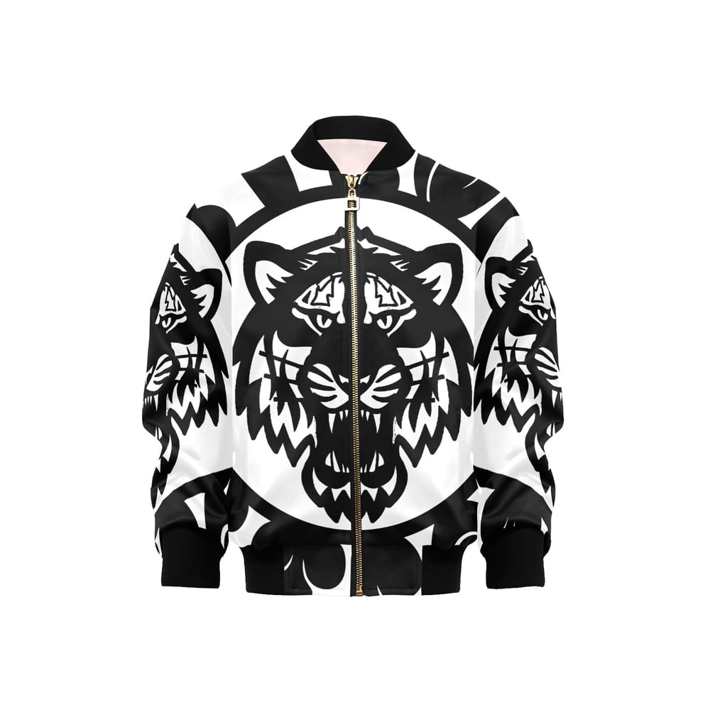 Image of Kids Tiger Jacket White/Black