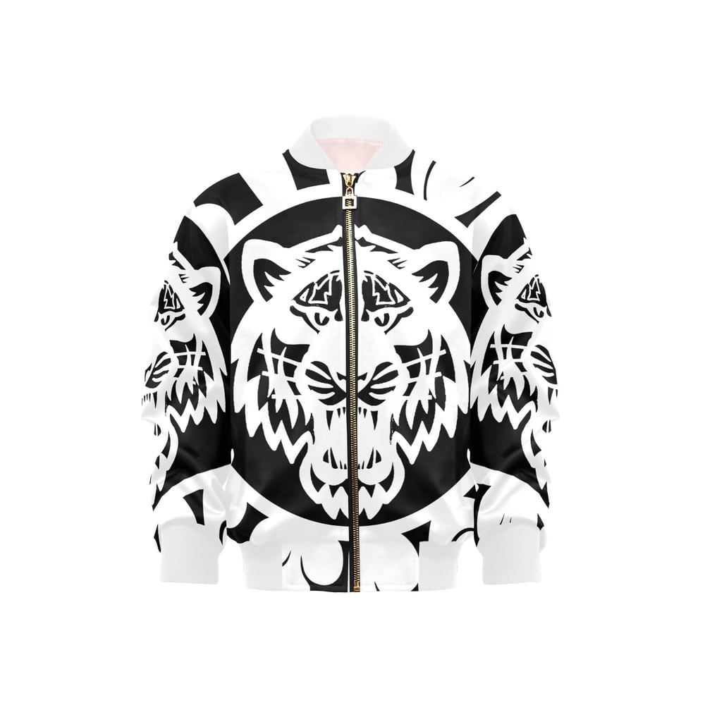 Image of Kids Tiger Jacket Black/White