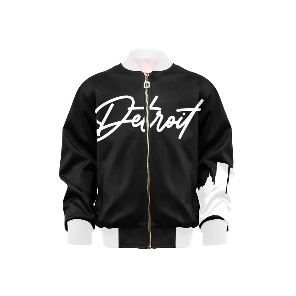 Image of Kids Printed Detroit Jacket Black