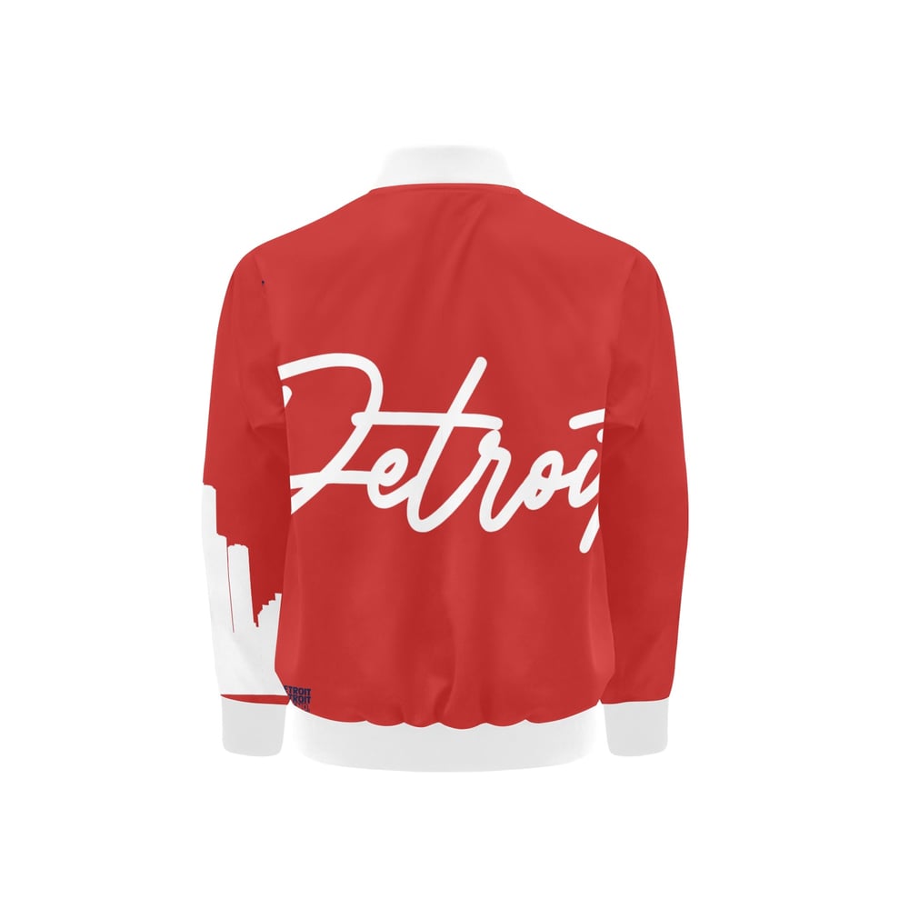 Image of Kids Printed Detroit Jacket Red