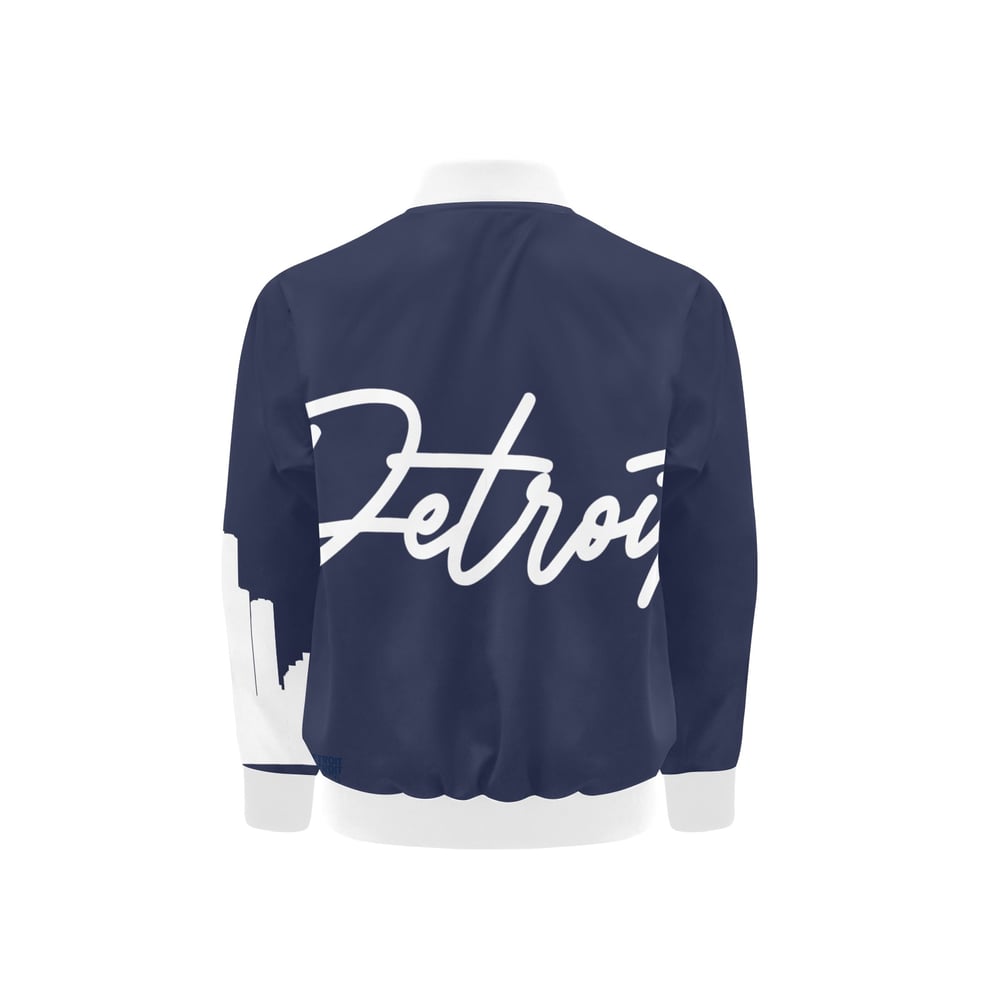 Image of Kids Printed Detroit Jacket Navy