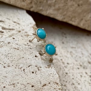 Image of GRACE STUDS AMAZONITE