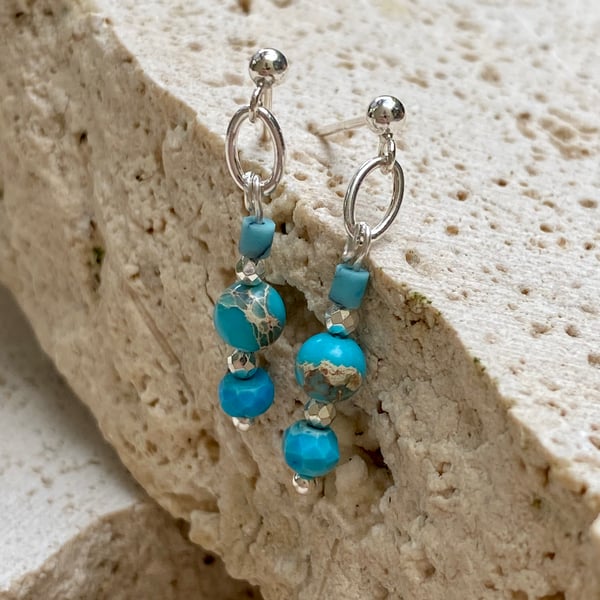 Image of SPRITZ EARRINGS TURQUOISE