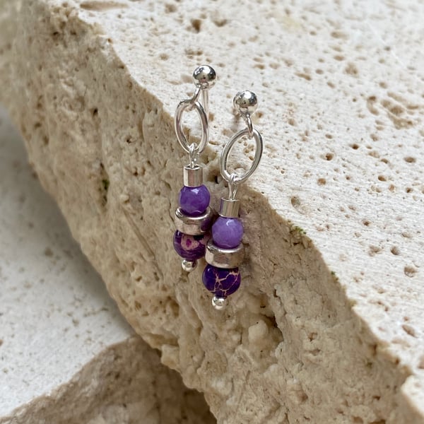 Image of SPRITZ EARRINGS PURPLE