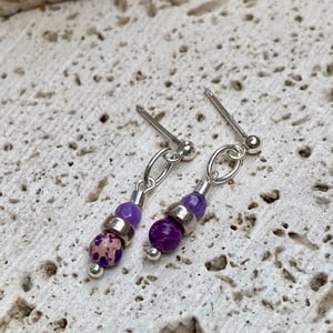 Image of SPRITZ EARRINGS PURPLE