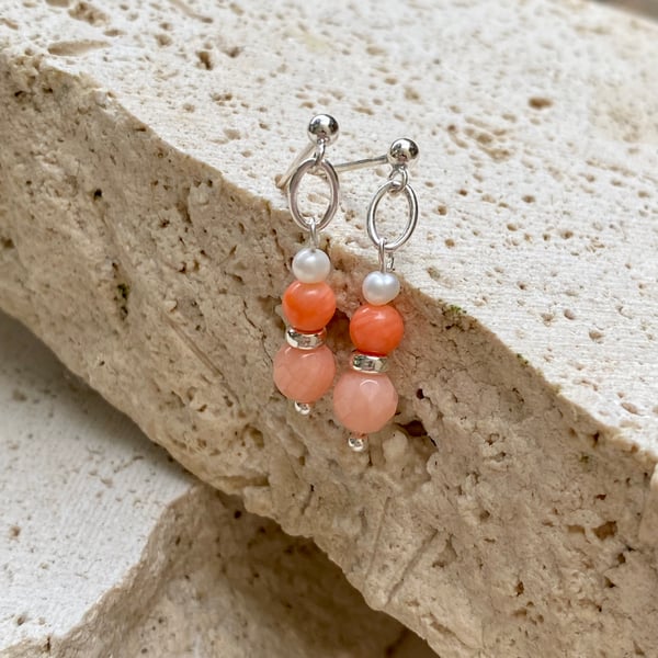 Image of SPRITZ EARRINGS PEACH