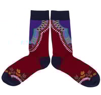 Image 1 of African Print Dashiki Socks Unisex Geometric Pattern One Size 6-12