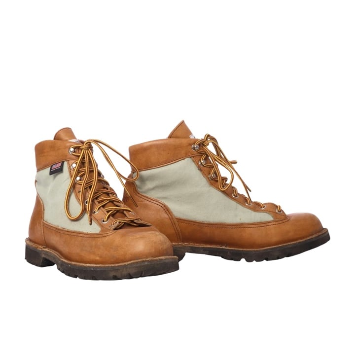 Vintage Danner Mountain Light Boots - Tan & Grey | WAY OUT CACHE