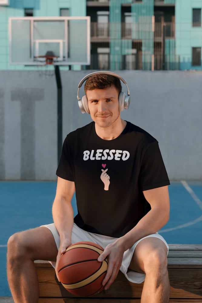 Image of Blessed unisex black t-shirt