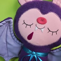 Image 3 of Baby Bat - Handmade Plush Doll