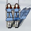 Stained Glass Grady Twins from the Shining