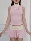 Strawberry & Cream Mock Neck
