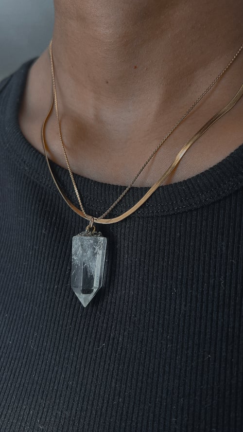 Image of BABY SOLEIL • Clear Quartz Necklace