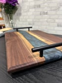 Macaw Blue/Green Epoxy River Charcuterie Board