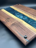 Macaw Blue/Green Epoxy River Charcuterie Board