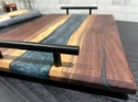 Macaw Blue/Green Epoxy River Charcuterie Board