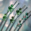 Mama and Baby Turtle Glass Drinking Straws