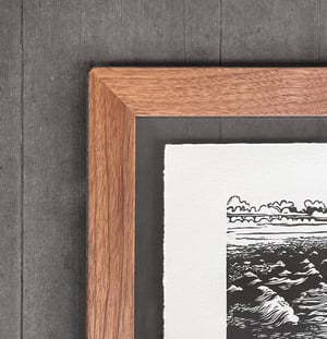 Coast Framed in Salvaged Walnut